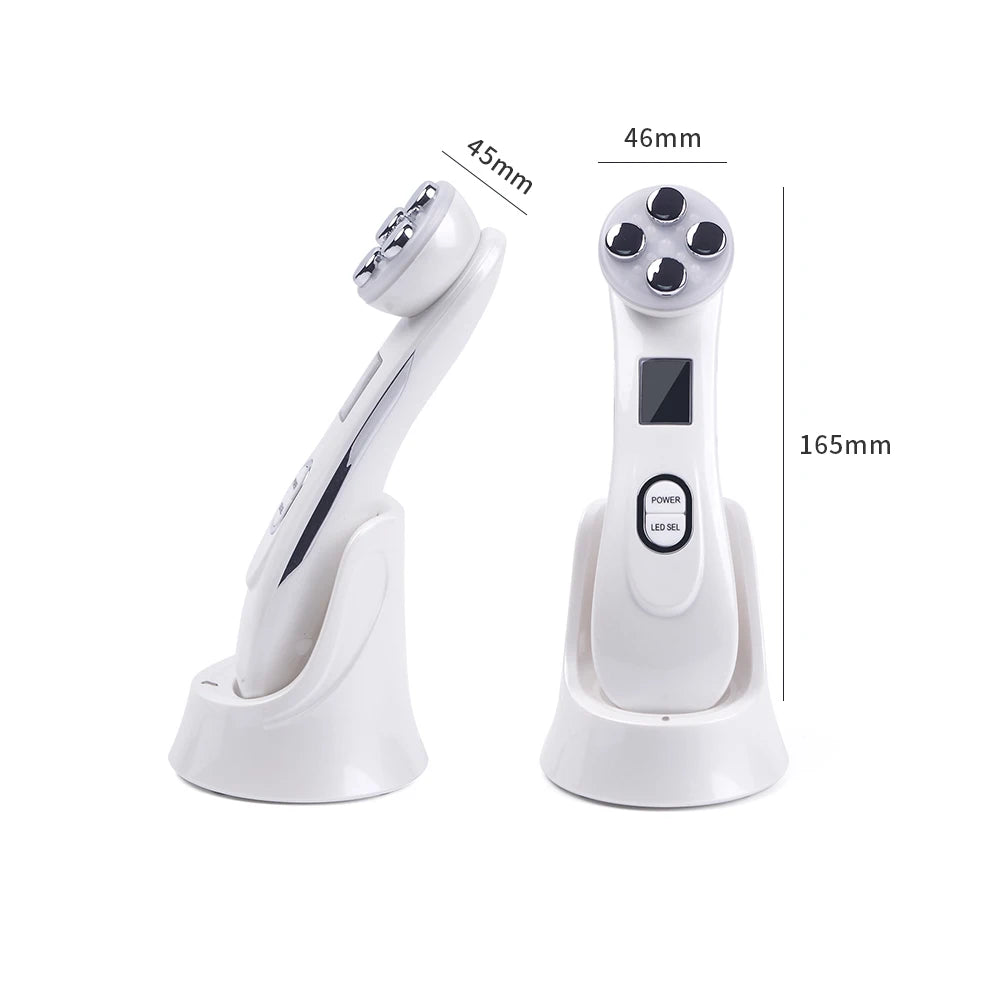 Lumevia™ 6-in-1 EMS Face Lifting & LED Rejuvenation Device — Professional Skin Therapy at Home