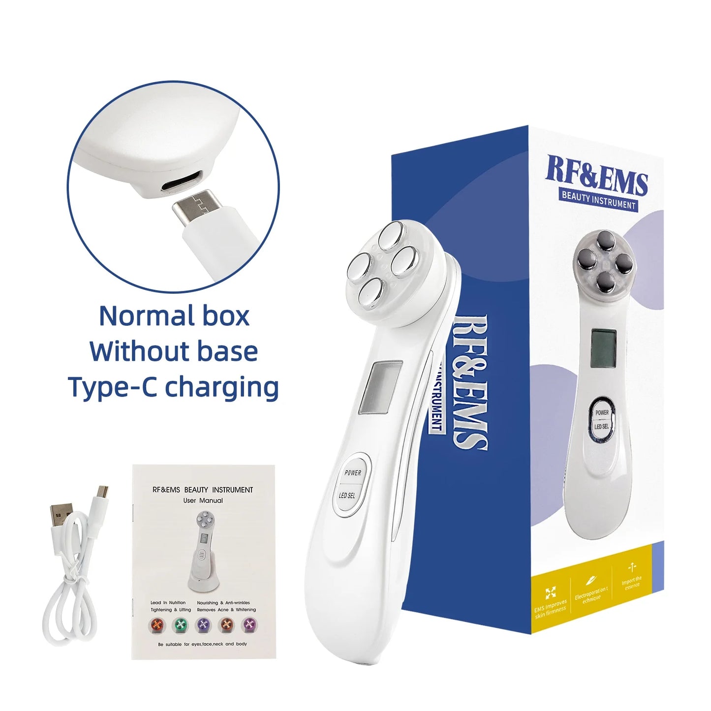 Lumevia™ 6-in-1 EMS Face Lifting & LED Rejuvenation Device — Professional Skin Therapy at Home