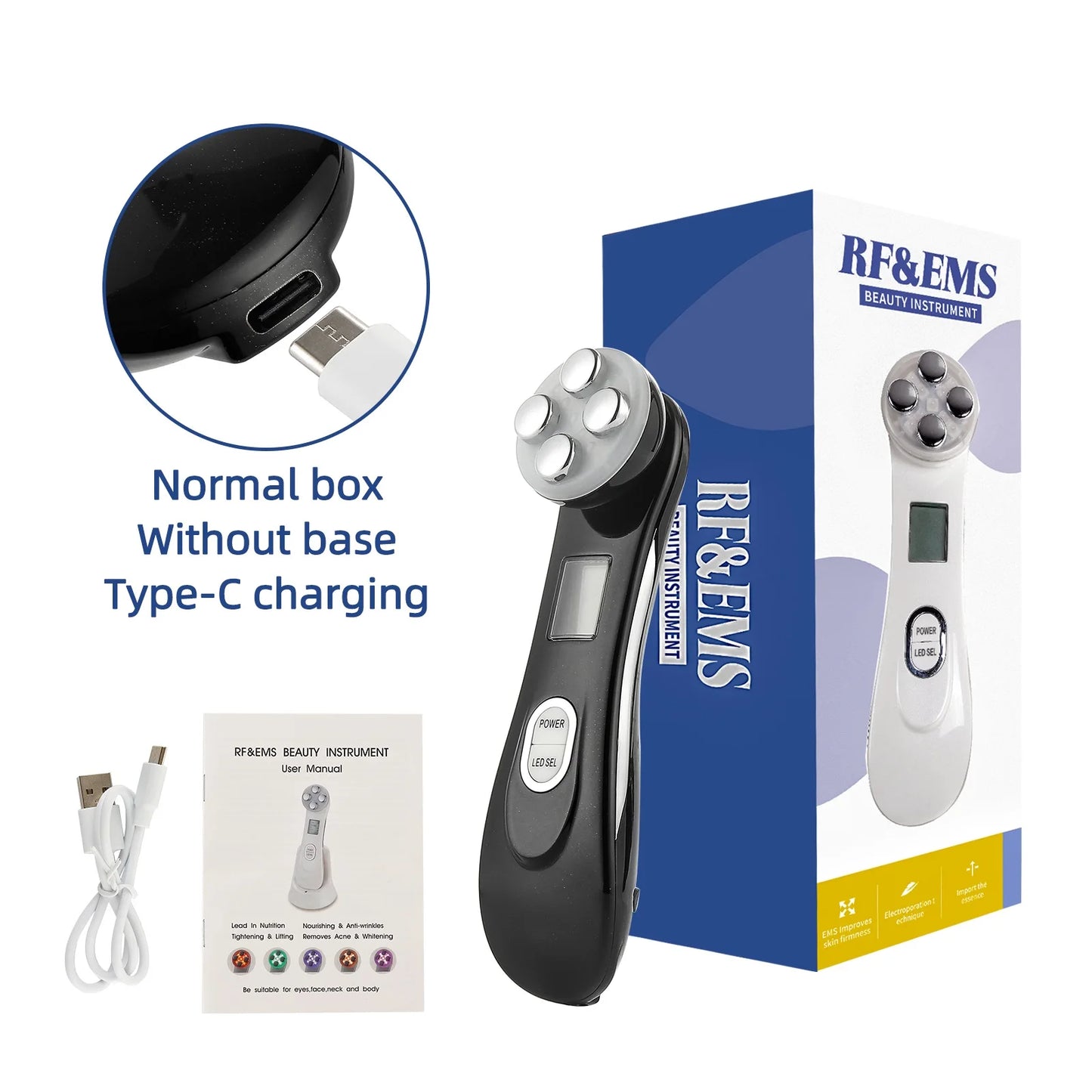 Lumevia™ 6-in-1 EMS Face Lifting & LED Rejuvenation Device — Professional Skin Therapy at Home
