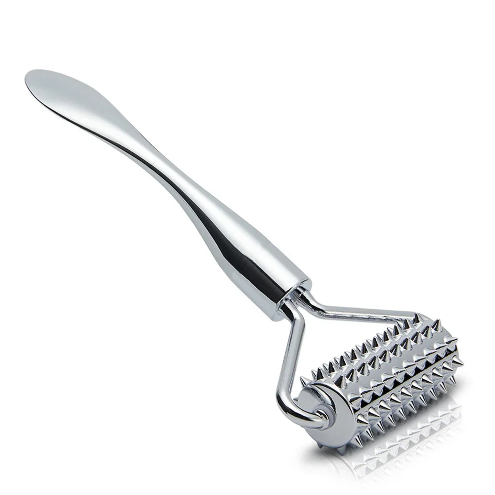 Lumevia™ Dual-Ended Eye & Face Cream Applicator — Zinc Alloy Massage Stick for Anti-Puffiness & Cream Absorption