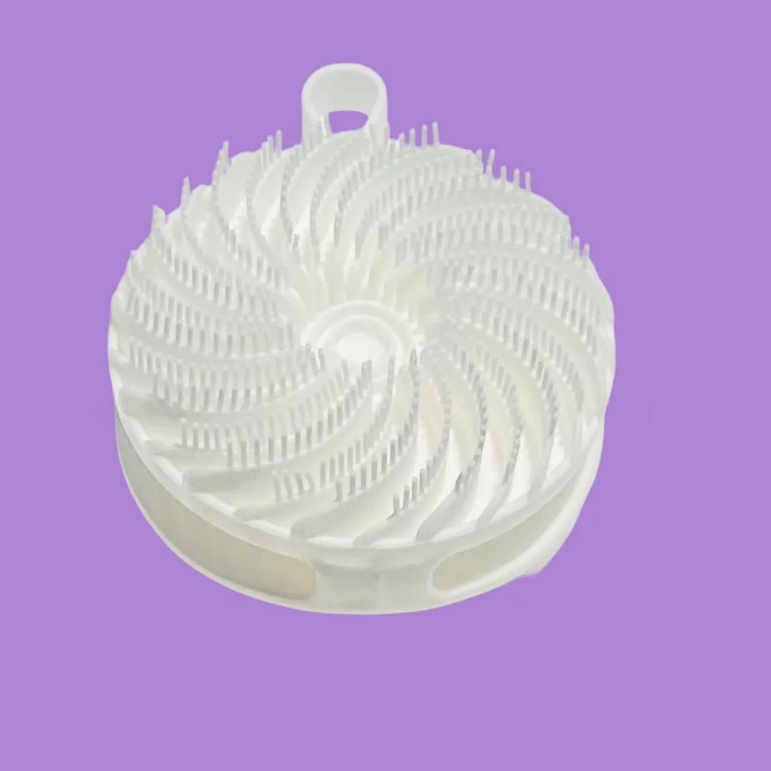 Lumevia™ 2-in-1 Silicone Body & Scalp Scrubber – Deep Cleansing & Gentle Exfoliation