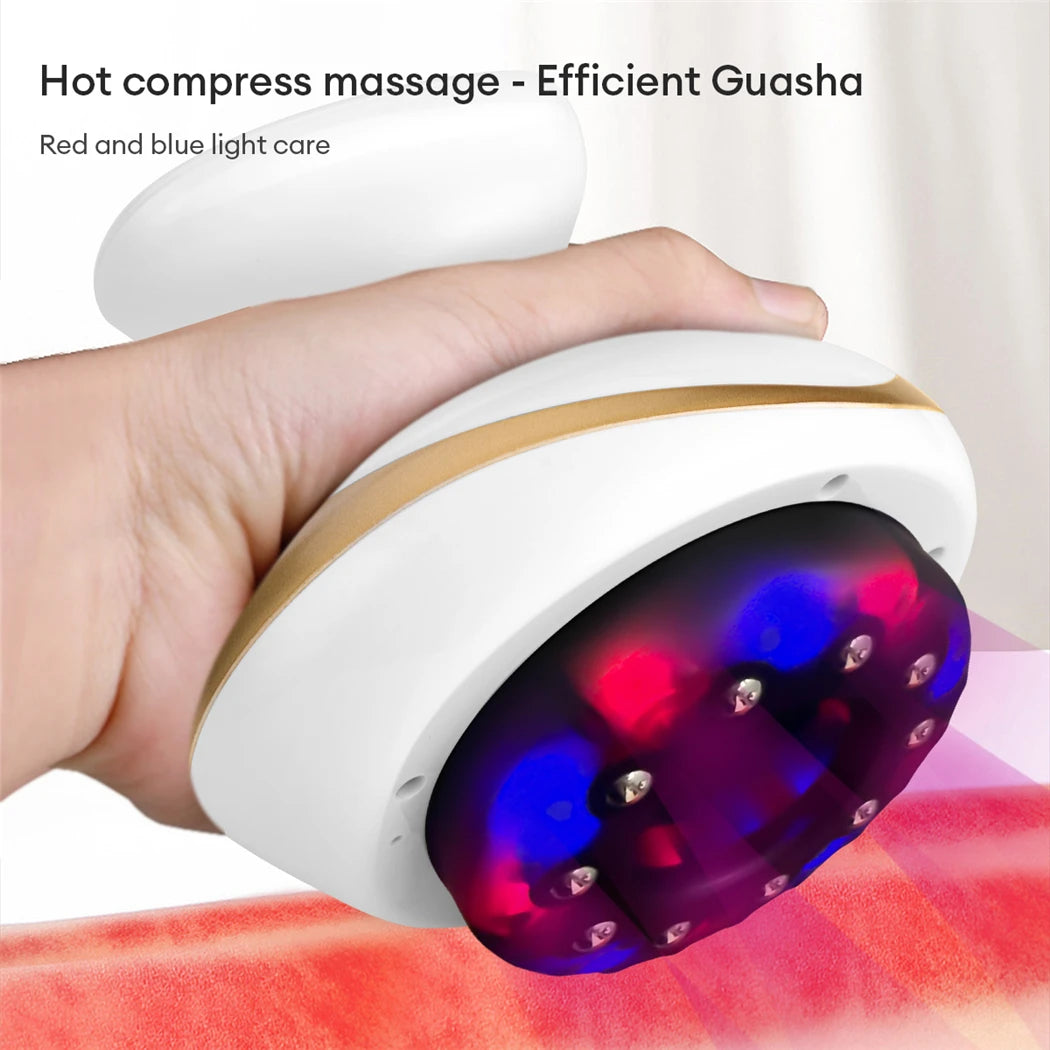 Lumevia™ EMS Body Sculpting & Cupping Massager — Vacuum Gua Sha, Red Light & Heat Therapy