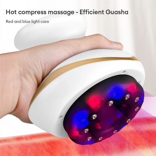 Lumevia™ EMS Body Sculpting & Cupping Massager — Vacuum Gua Sha, Red Light & Heat Therapy