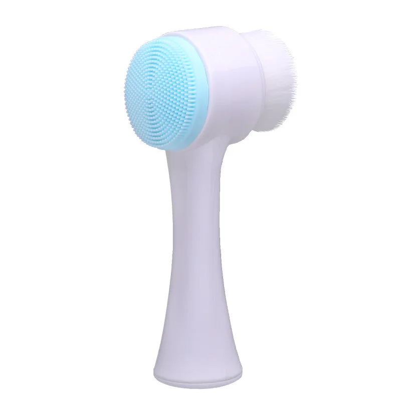 Lumevia™ 3D Double Facial Cleansing Brush — Deep Clean & Gentle Glow