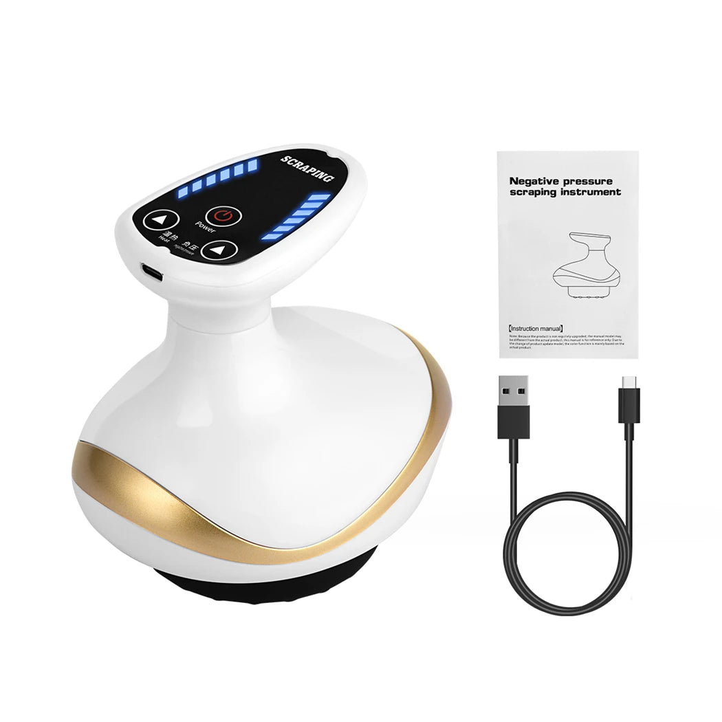 Lumevia™ EMS Body Sculpting & Cupping Massager — Vacuum Gua Sha, Red Light & Heat Therapy