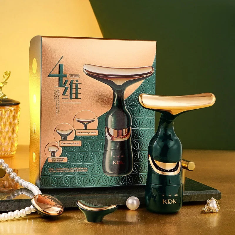 Lumevia™ SonicLift Neck & Face Massager — Microcurrent Vibration Beauty Device for Firming, Lifting & Rejuvenation